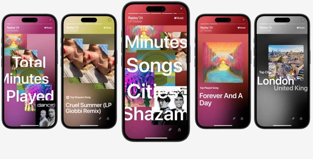 Apple Music pubblica Replay 2024 con le canzoni più ascoltate dell'anno